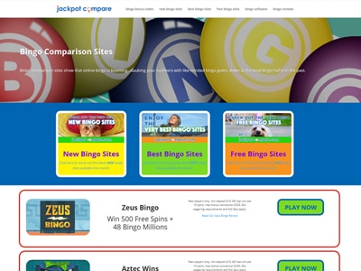 Jackpot Compare example site