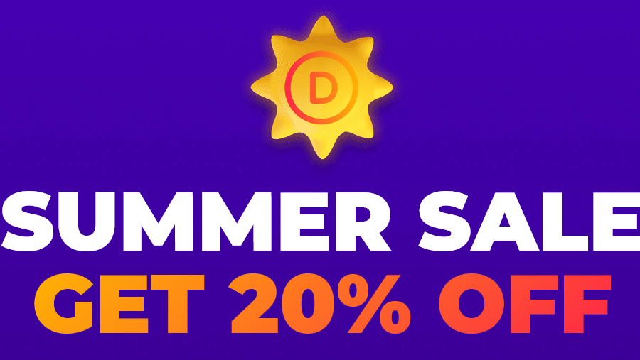 divi 20 off