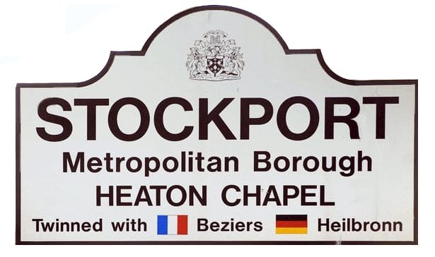 stockport county sign